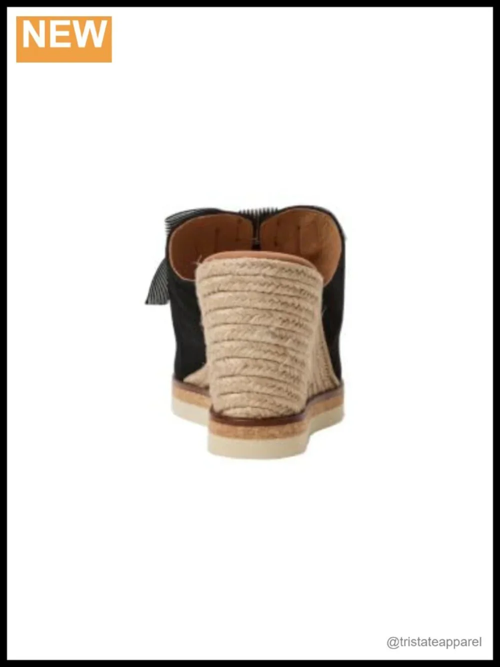 Wedge Sandal Square Toe Slip On Suede Cushioned Insole